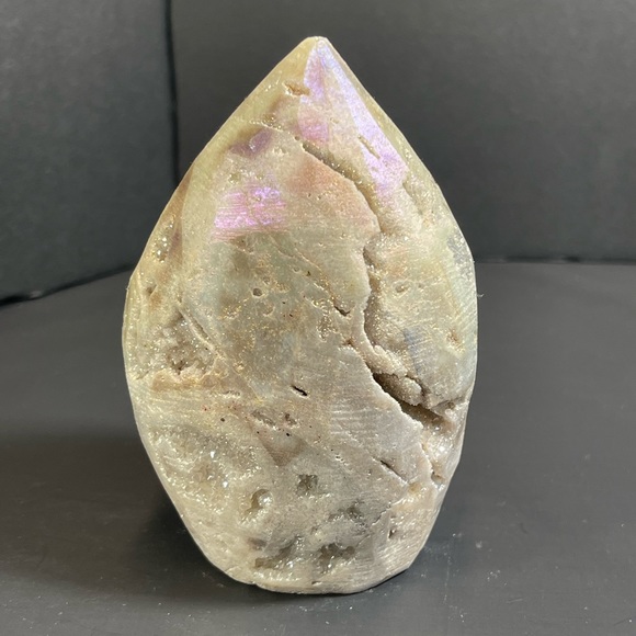 Druzy Moonstone Agate Flame 388g - Picture 5 of 8